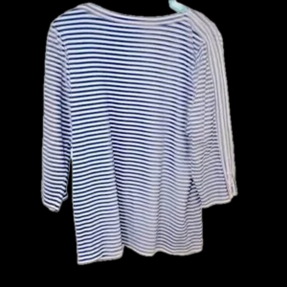 NWOT Beautiful terry knit custom made cropped arms size L ladies sailor style - Picture 6 of 6